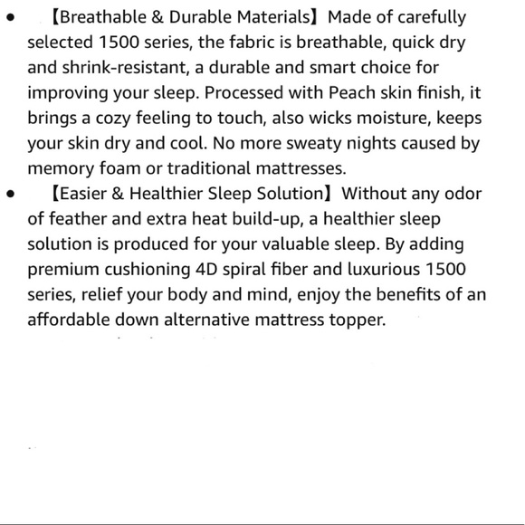 Extra Thick Mattress Topper, Cooling Pad Cover - Picture 6 of 6